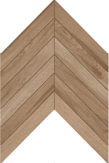 United Tile Bodenfliese Feinsteinzeug Nordic noce in Braun mit Holzoptik, Glasiert Matt, B: 60 cm, T: 40 cm - Bild 1
