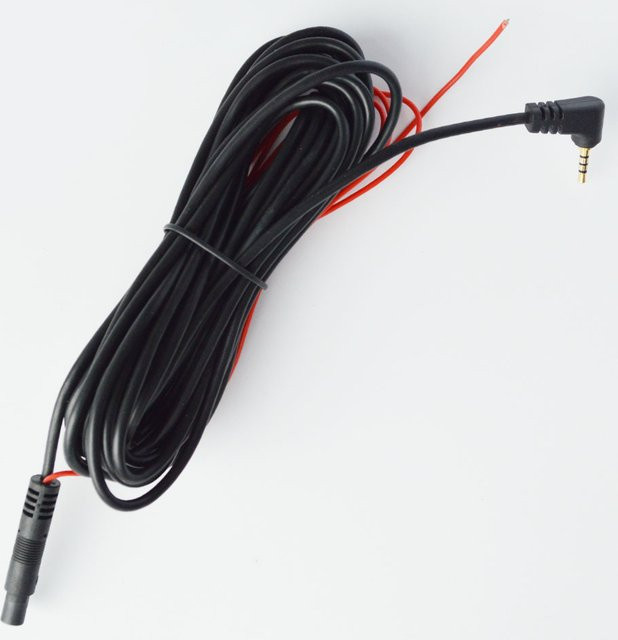 QXNY Verlängerungskabel 5,5 m mit 5-Pin-Draht und 2,5 mm Stecker in Schwarz für Auto Recorder, Dashcam und Backup-Kamera - Bild 1