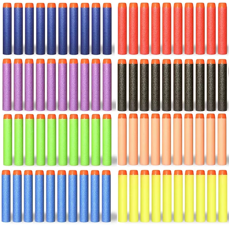 Nerf Nachfüllpack, Schaumstoff-Darts, 100 Stück, 7,2 cm, Blau - Bild 1