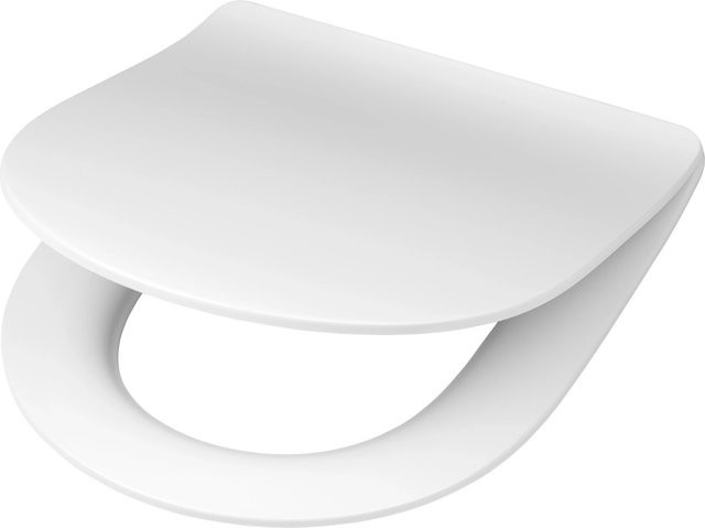 Cedo WC-Sitz Mix & Match D-Form aus Duroplast in Weiß mit Soft-Close Absenkautomatik und Quick-Release Funktion, Breite: 43,6 cm, Tiefe: 36,8 cm, Höhe: 5,7 cm - Bild 1
