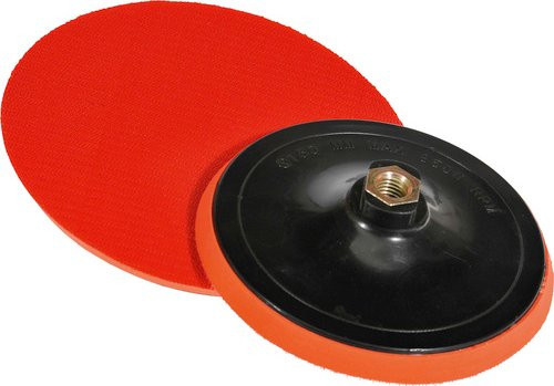 Yachticon Schleifteller in Rot, B/T: 18 x 18 cm - Bild 1