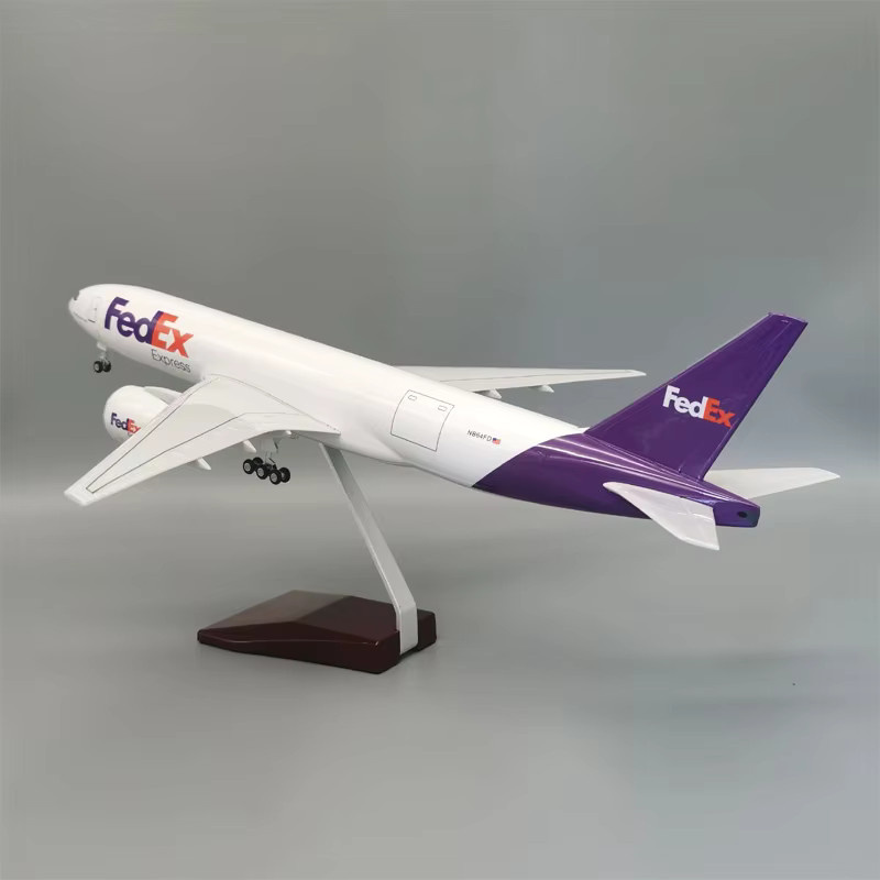 ZOCO FedEx Cargo Airlines 777 B777 Spielzeugflugzeug, Maßstab 1:157, ab 14 Jahren - Bild 3