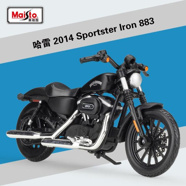 Maisto Harley Davidson Sportster Iron 883, Motorradmodell, 1:18, Metall - Bild 1