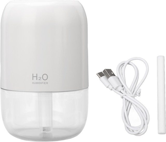 OutsideWorld Aromatherapie Diffusor mit 200 ml Volumen und 7 bunten LED-Farben in Weiß - Bild 1