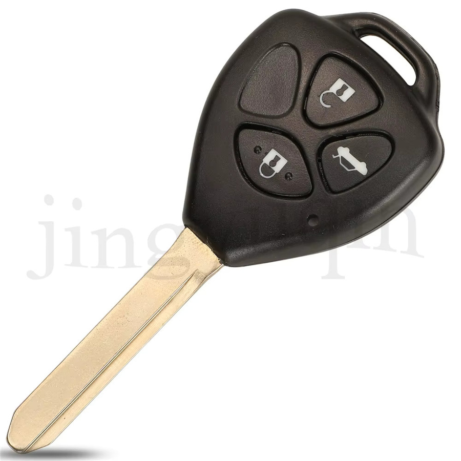 Jingyuqin Smart Remote Autoschlüssel für Toyota Verso, Corolla, Yaris Verso und Avensis mit ID-G Chip, Schwarz, 433 MHz, Ersatzschlüssel 89071-0F060 - Bild 2