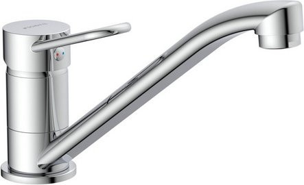 SCHÜTTE Spültischarmatur Birte Einhebelmischer mit schwenkbarem Auslauf in Chrom Silber - Bild 1