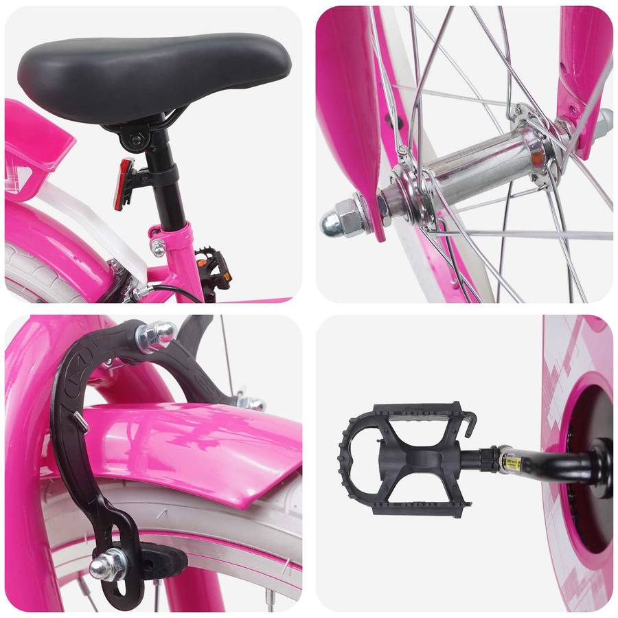 VD Home Furnishing Kinderfahrrad 18 Zoll Rosa - Bild 2
