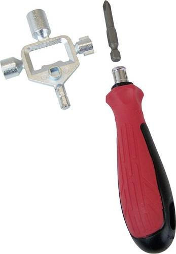 Berger & Schröter Schaltschrankschlüssel 60646 mit 6 Funktionen in Rot - Bild 1