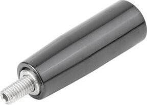 KIPP Konusgriff drehbar Gr.3 M10 x 14 aus Duroplast in Schwarz hochglanzpoliert - Bild 1