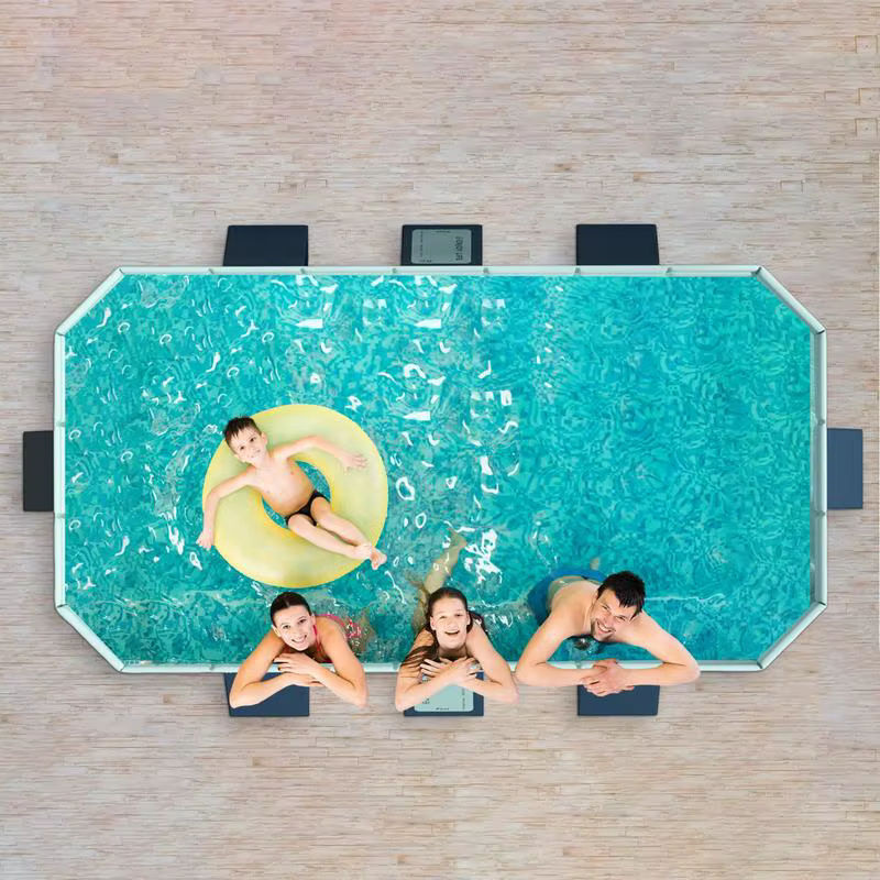 Faltbare Badewanne für Kinder und Familien, rechteckiger nicht aufblasbarer Pool für Indoor und Outdoor - Bild 3