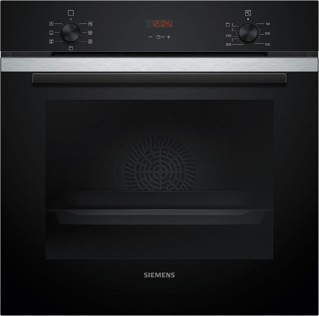 Siemens iQ300 Einbaubackofen HB213ABS3 in Edelstahl und Schwarz, 71 l, Breite: 59,4 cm, Energieeffizienzklasse A+ - Bild 1