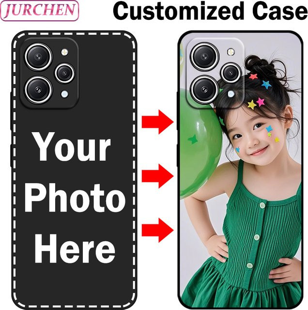 Individuelle Silikon-Glas-Hülle für Xiaomi Modelle in Schwarz - Bild 1