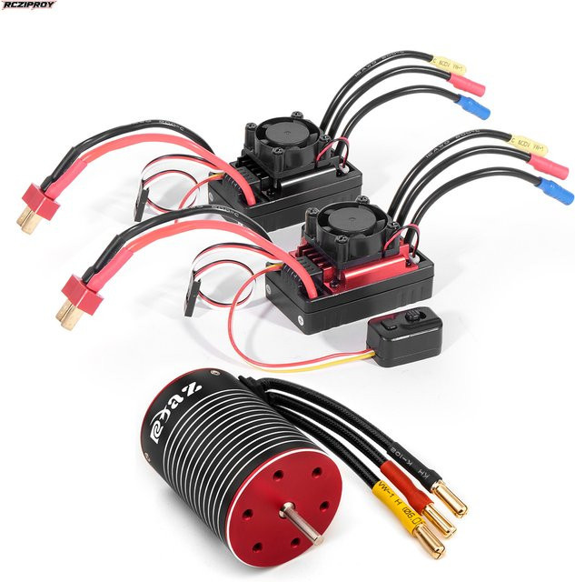 RCZIPROY Bürtenloser Bausatz 3650 Motor 60 A ESC, für 1/10 RC Autos/Boot - Bild 1
