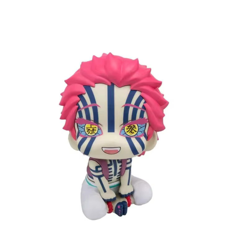 Bandai Kimetsu No Yaiba Akaza-Kopf, Q Version, PVC-Modell, beweglich - Bild 2