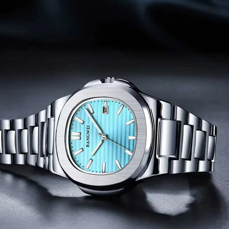 LIGE Armbanduhr Edelstahl, Quarz, Silber, Herren - Bild 3