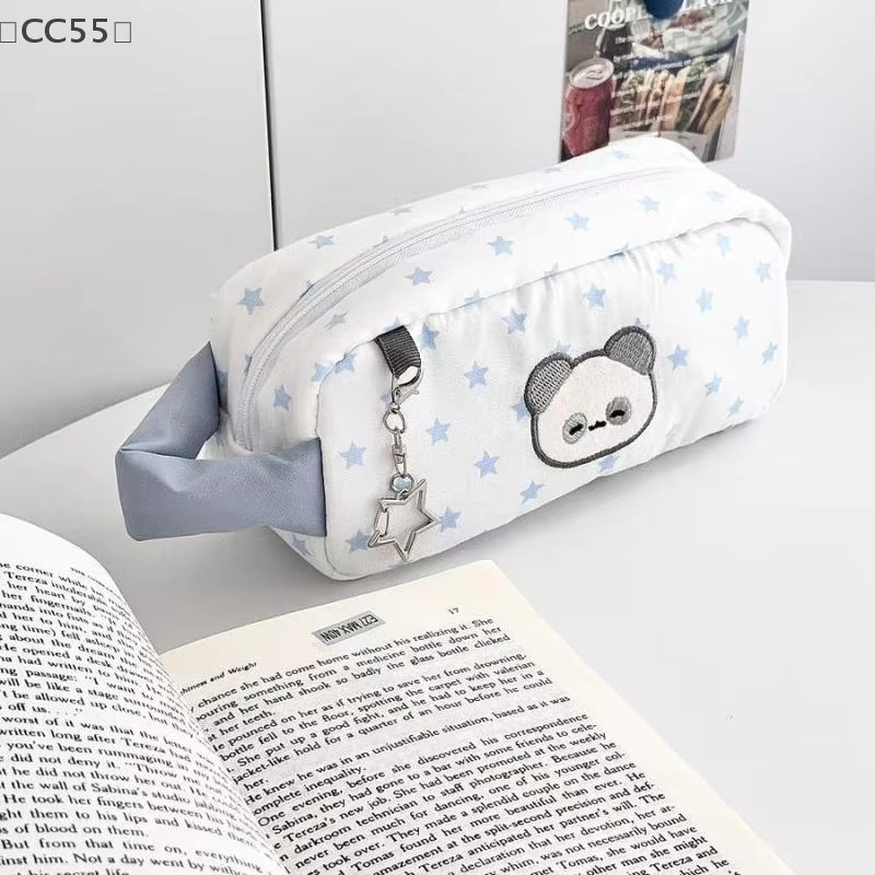 MagaBlue Star Bear Federmäppchen mit Cartoon Bär, Große Kapazität Schreibwaren-Aufbewahrungstasche für Studenten - Bild 3