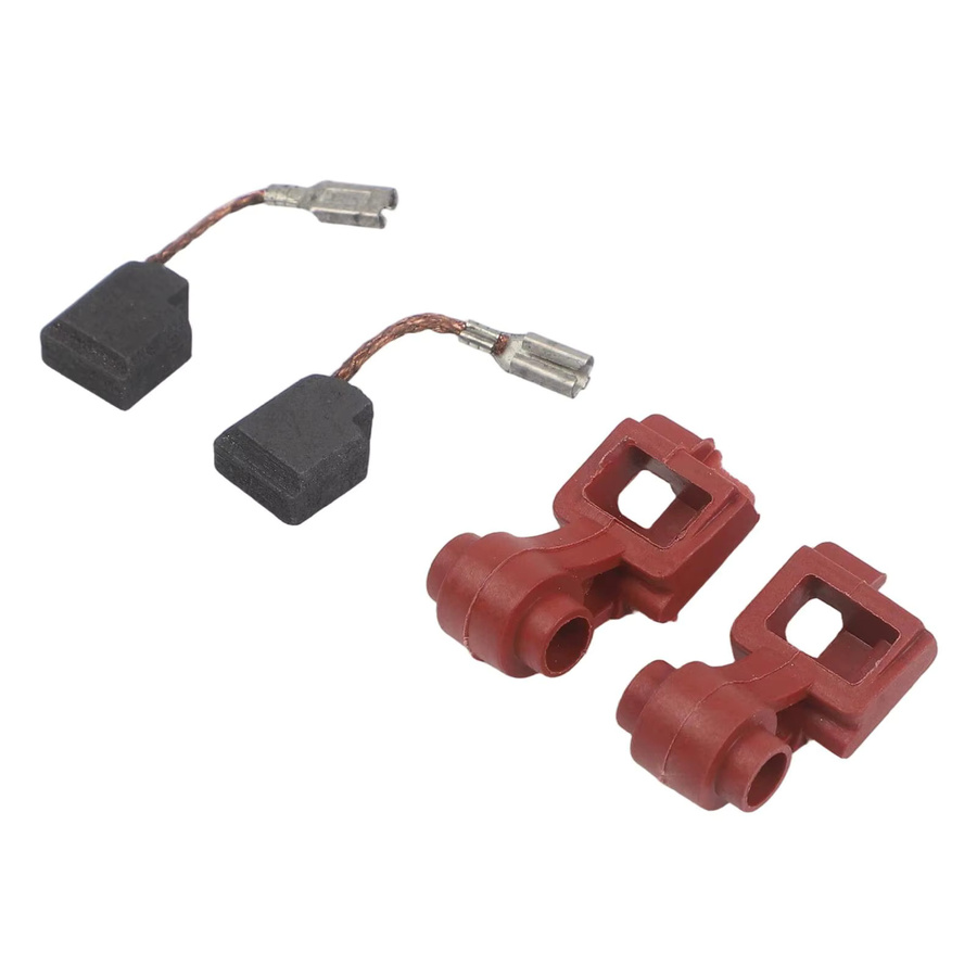 VIBRATITE Ersatz-Schleifmotor-Bürstenhalter Set mit 2 Schleifbürstenarmen und 2 Kohlebürsten in Rot für D28402 D28111 D28110 65091601 64874300 - Bild 2