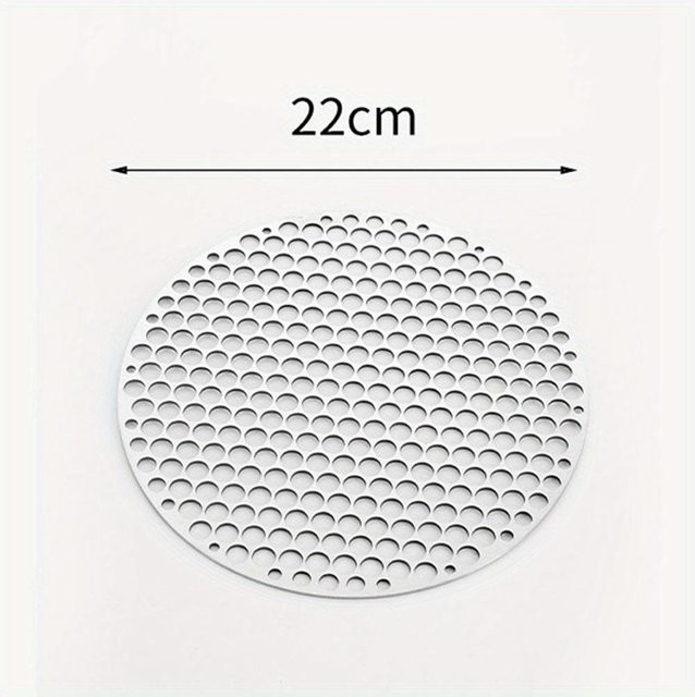 Rundes Grillnetz aus Edelstahl in Silber, Durchmesser: 22 cm - Bild 1