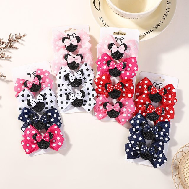 Haar Clips KIDS BOWS, Polka Dot Bogen, Kinder - Bild 1