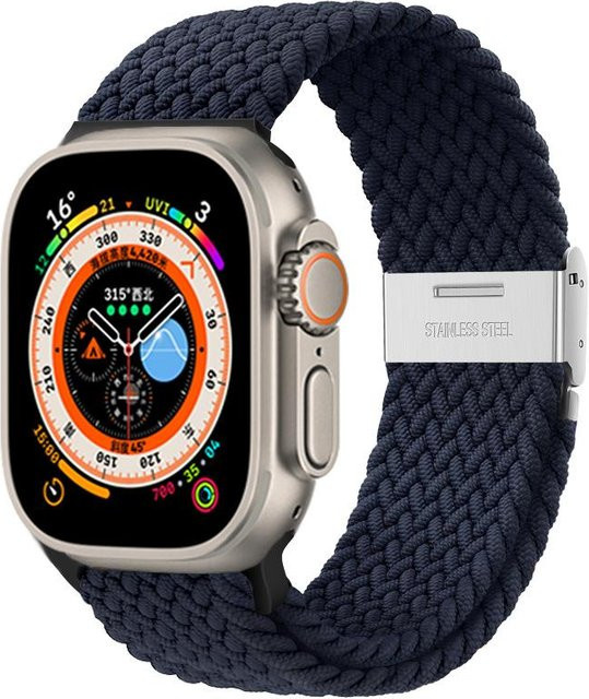 Armband für Apple Watch, geflochtenes Solo-Loop-Armband, Kohle, Unisex - Bild 1