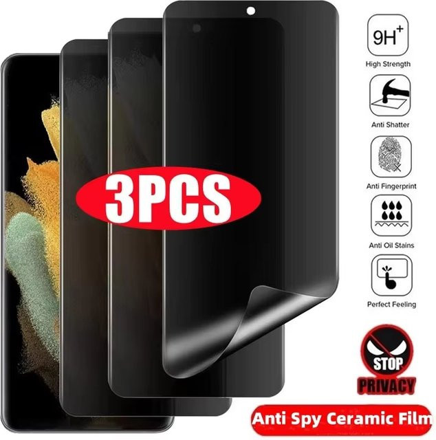 Matte Keramik-Sichtschutzfolie für Xiaomi Poco X7 Pro X6 X5 M7 M6 F7 F5 Pro F3 X3 NFC Anti-Spy Soft Film - Bild 1