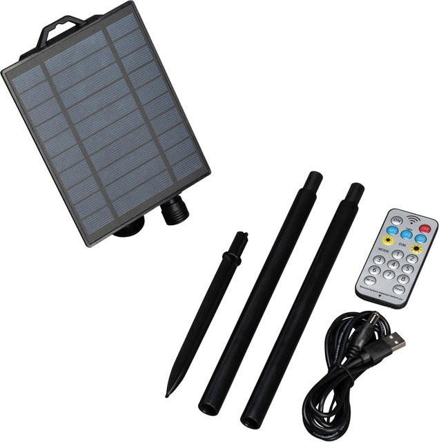 Konstsmide Solar-Panel für Außenartikel in Schwarz mit 24-31 V für bis zu 200 LEDs - Bild 1