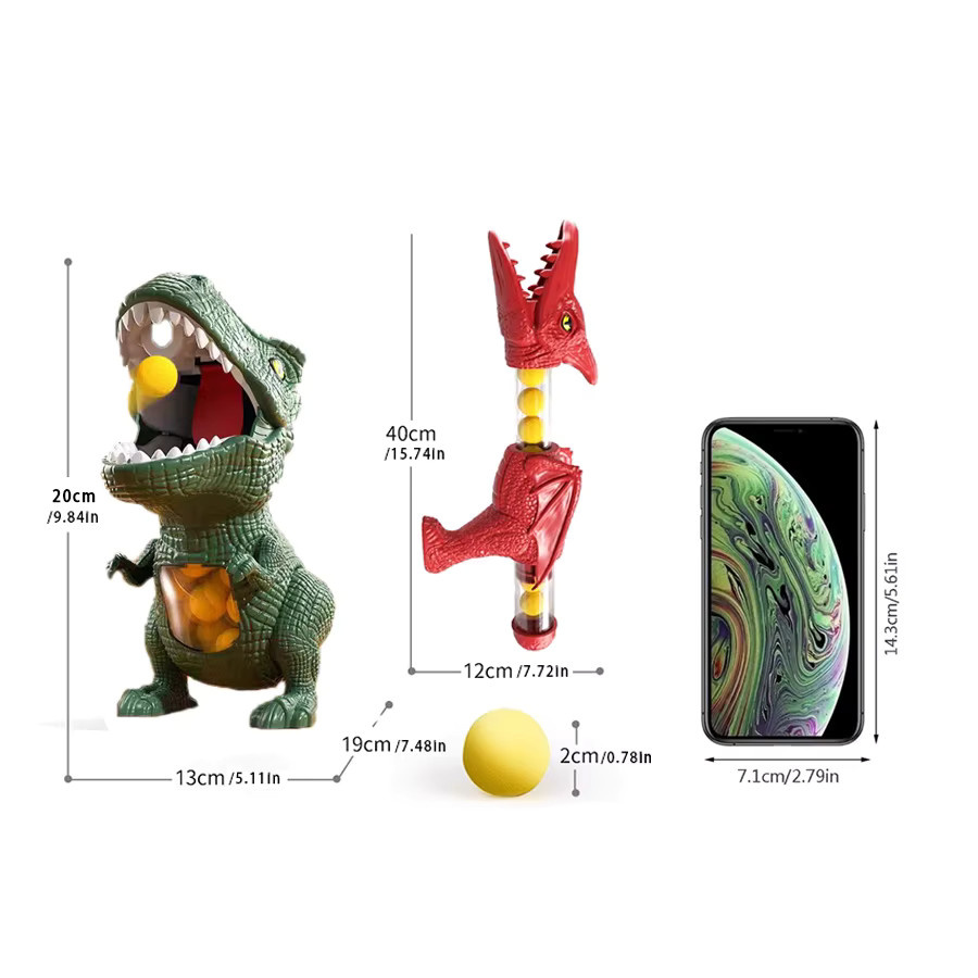 KNYYSECQ Dinosaurier Tyrannosaurus Rex Ball Pistole, Spielzeug - Bild 4