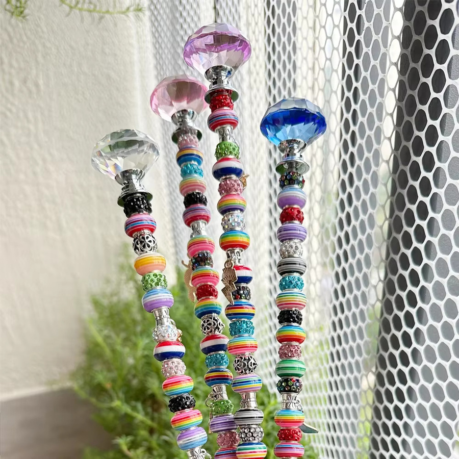 Bunter Kristall-Pflanzstecker mit bunten Juwelen für Feengärten und Topfpflanzen, Höhe: 35,56 cm - Bild 4