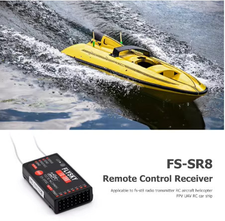 Flysky FS-SR8 2,4 GHz ANT Mini Empfänger Fernbedienung, 8 Kanal - Bild 2