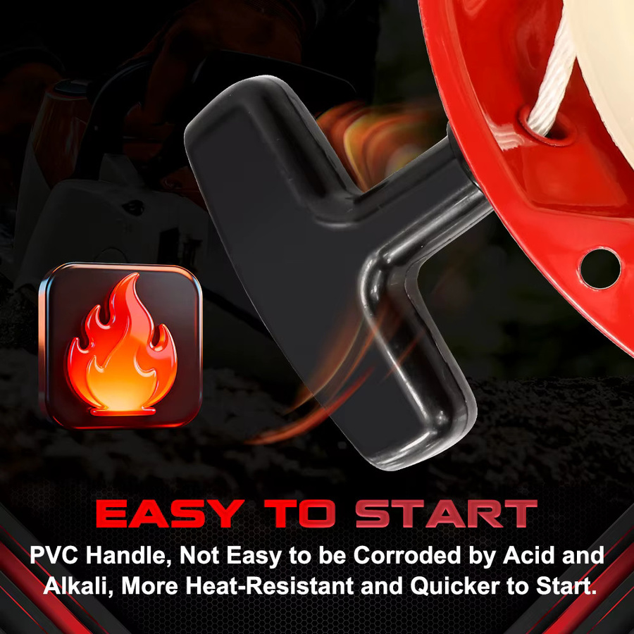 XCAN Seilzugstarter manuelle Startereinheit in Rot für Honda GX120 GX160 GX200 5,5 PS 6,5 PS Motoren und Rasenmäher - Bild 5