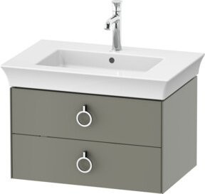 Duravit Waschtischunterschrank ohne Aufsatz White Tulip, Farbe Steingrau s-matt, B/T/H: 68,4 x 45,8 x 45,8 cm - Bild 1