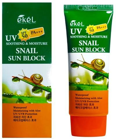 Ekel Soothing & Moisture Sonnencreme, LSF 50, Gesicht, Schneckenmucin - Bild 1
