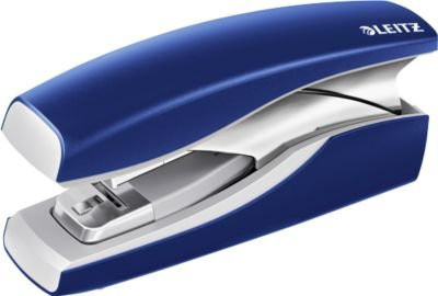 Leitz New NeXXt Softpress Heftgerät aus Metall in Blau mit 200 Heftklammern für bis zu 30 Blatt - Bild 1