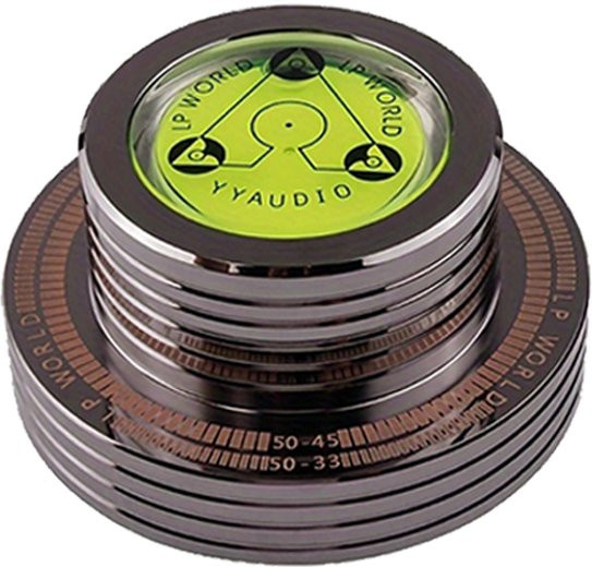 YYAUDIO Premium LP Plattenspieler-Stabilisator aus legiertem Stahl für 50 Hz in Gold oder Silber - Bild 1