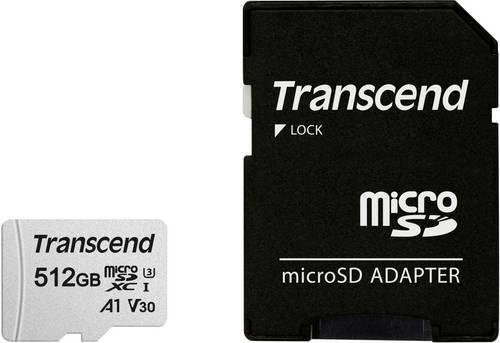 Transcend Premium 300S microSDXC-Speicherkarte 512GB, UHS-I U3, V30, A1 mit Adapter - Bild 1