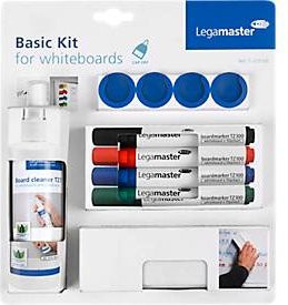 Legamaster Whiteboard Basic Kit 10-teiliges Zubehörset in Mehrfarbig mit Markern, Wischer, Reiniger und Magnet - Bild 2
