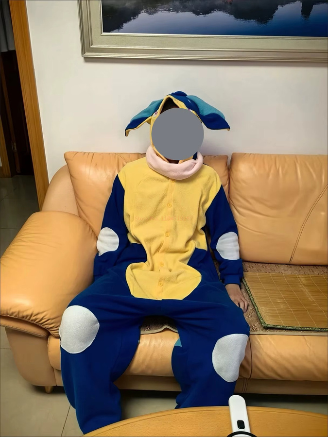 Bandai Pokémon Greninja Onesie Kigurumi Lucario Pyjamas, Unisex, Blau - Bild 4