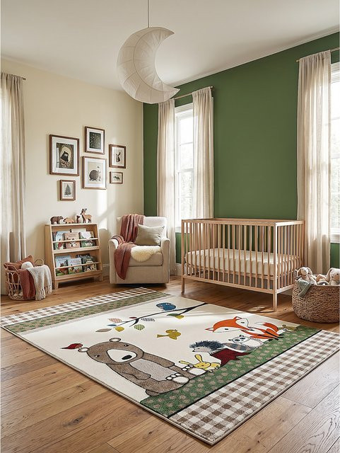 Pflegeleichter Kinderteppich CASOLA Kadima Design in Creme und Beige, B: 120 cm, L: 170 cm - Bild 1