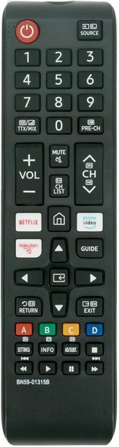 Samsung Fernbedienung BN59-01315B in Schwarz für Smart TV Modelle UE43RU7105 UE43RU7179 UE50RU7170U UE50RU7172U UE50RU7175U UE55RU7100 - Bild 1