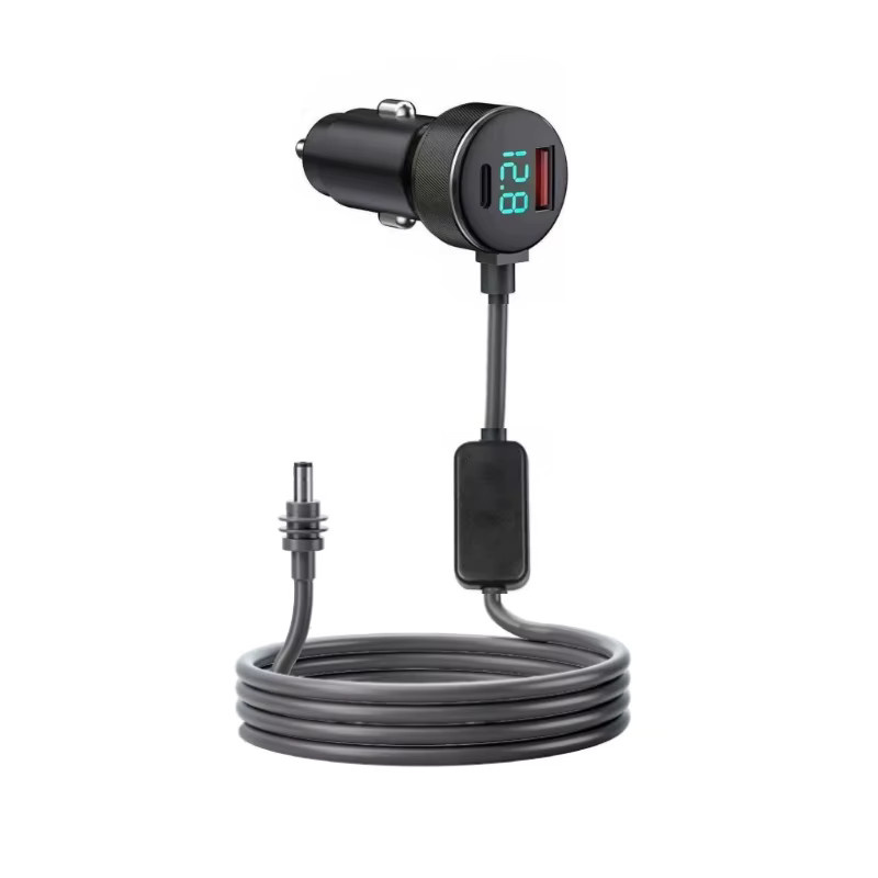 Kebidumei DC-Stromkabel für Starlink Mini, 2m Wasserdichter Adapter von Zigarettenanzünder 12/24V auf Starlink Mini, Schwarz - Bild 2