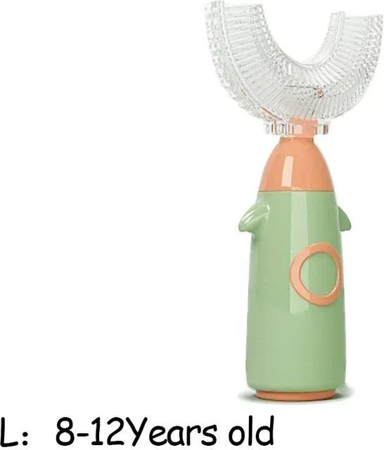 U-Form Kinderzahnbürste für Baby und Kinder, 360° Zahnreinigung - Bild 1