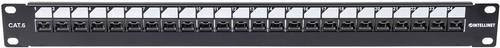 Intellinet 24 Port Netzwerk-Patchpanel CAT 6, 1 HE, Schwarz, Breite: 483 mm - Bild 1