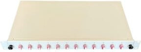 Paschke Spleissbox ausziehbar 19 Zoll 12x LCd OM4 in Pink - Bild 1