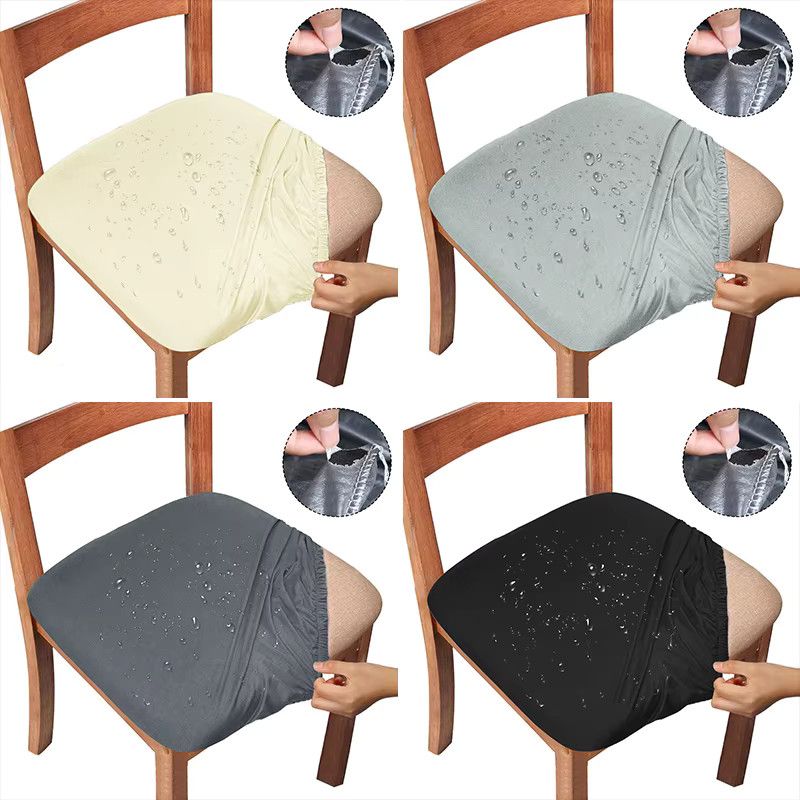 Leorate Wasserdichter Stuhlsitzbezug aus atmungsaktivem Stretch-Stoff, kühlend und waschbar, 4/6er Set - Bild 5