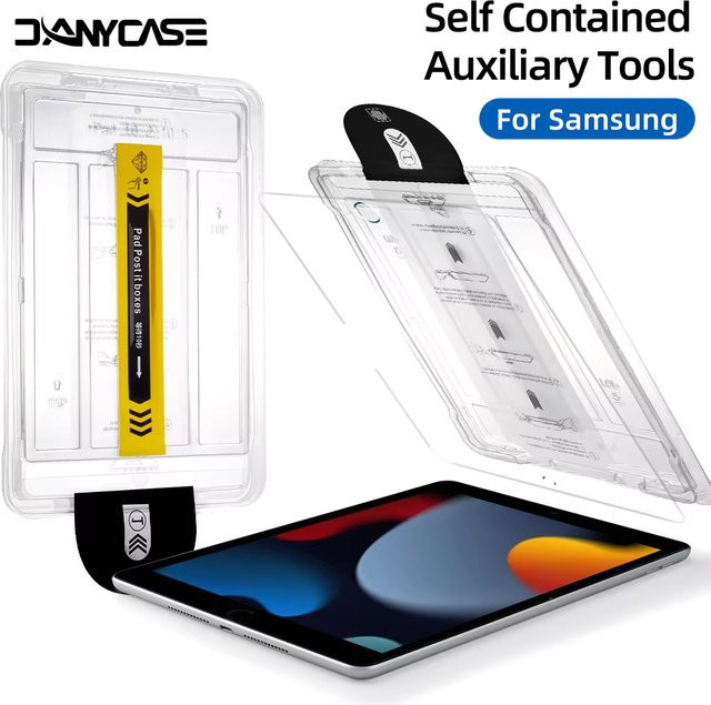 Samsung Panzerglas Schutzfolie für Galaxy Tab S7 S8 S9 S10 S11 S9 FE S10 FE+ transparent - Bild 1