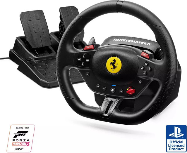 Thrustmaster T98P Ferrari 296 GTB Gaming-Lenkrad für PC und PlayStation (Schwarz) - Bild 1