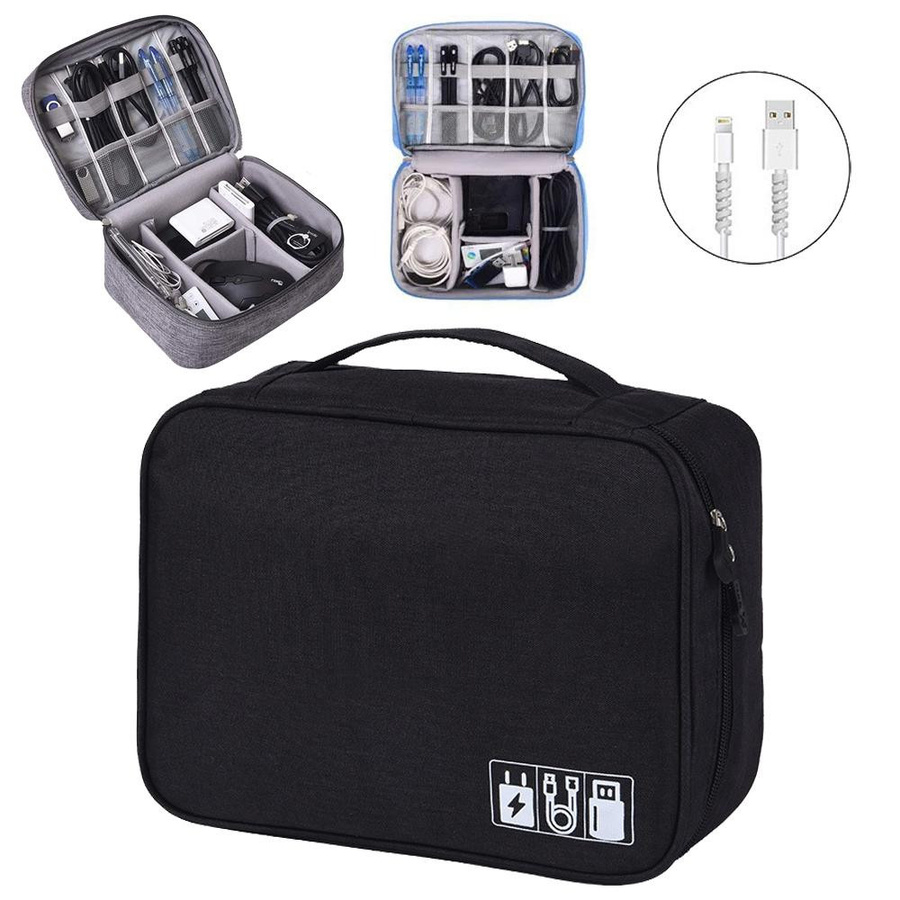 Binchi Outdoor Product Reisekabeltasche für EJEAS V6C V4C Vnetphone und Motorrad-Interphon in Schwarz - Bild 4