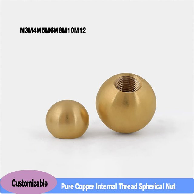 Zierkappe als Innengewindemutter aus Messing in Gold für Beleuchtungszubehör - Bild 1