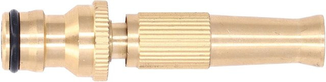 TOMTOP JMS Schlauchdüsenstrahlsprüher aus Messing in Gold mit verstellbarem Hochdruck und Schnellanschluss für den Garten - Bild 1