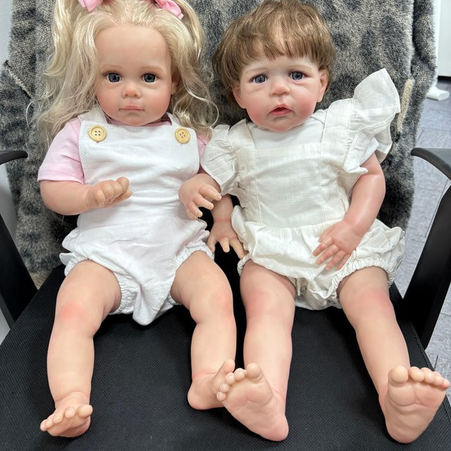 24-Zoll Maggi Sandie Reborn Baby Puppe mit weichem Baumwollkörper und realistischer 3D-Haut in Mehrfarbig - Bild 1